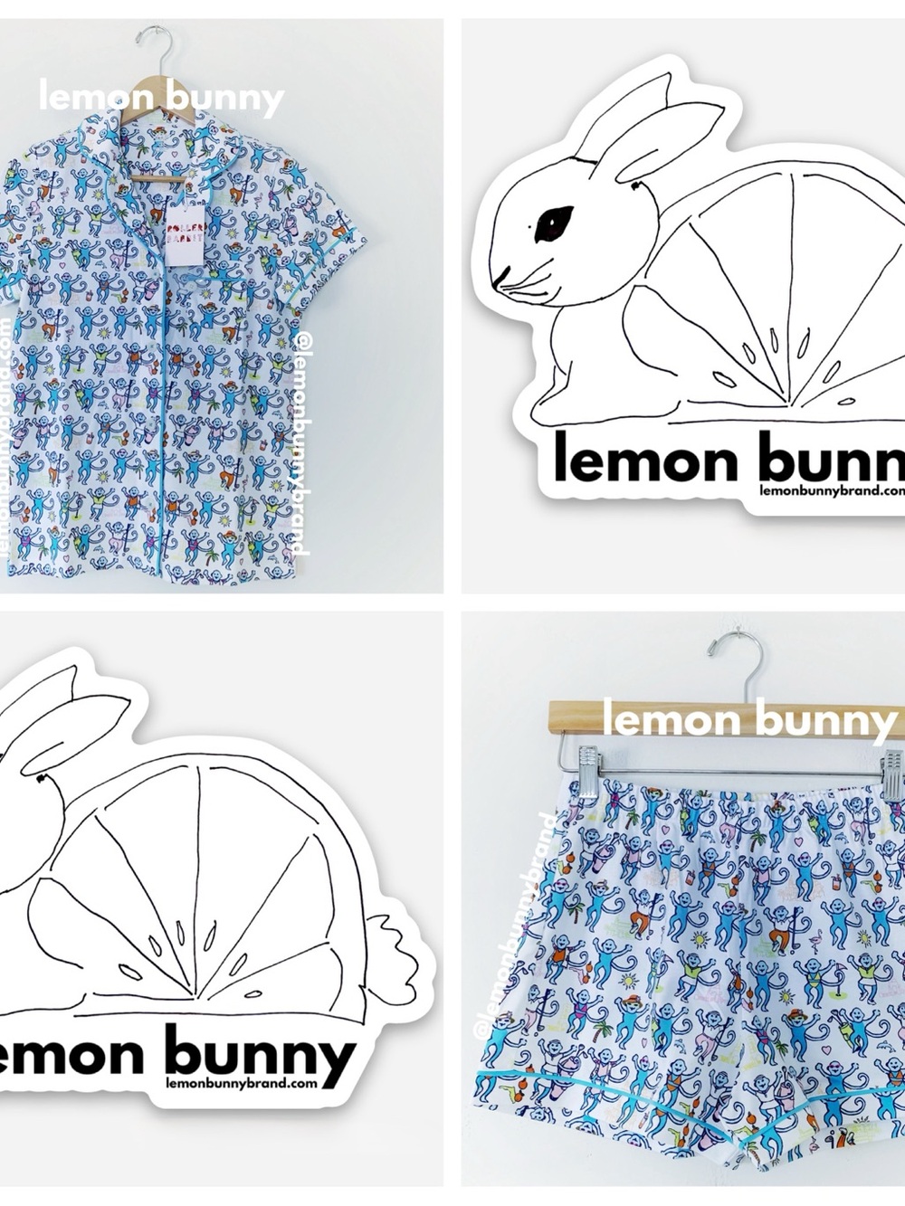 Roller Rabbit Palm Beach Monkey Polo Pajamas in Multi Monkey Size XS New NWT